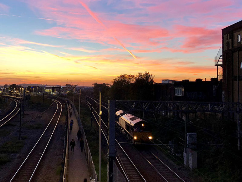 willesden junction sunset